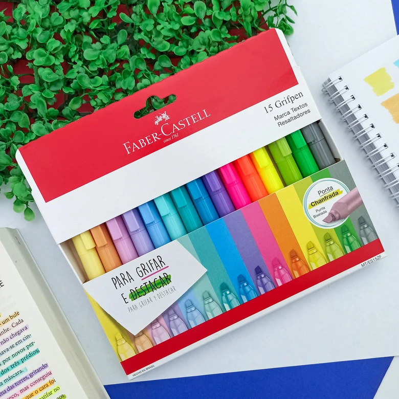 Kit 4 Canetas Marca Texto Stabilo Boss Novos Tons Pastel